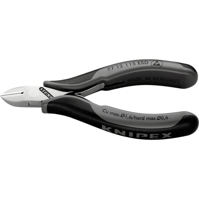 ESD Sidoskärare med facett 115 mm Knipex 77 12 115 ESD