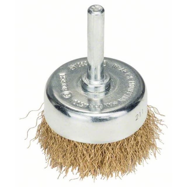 Bosch Accessories Kopstålbørste, messingbelagt 50 mm, 0,2 mm, 4500 U/ min Skaft-Ø 6 mm 2608622008 1 stk