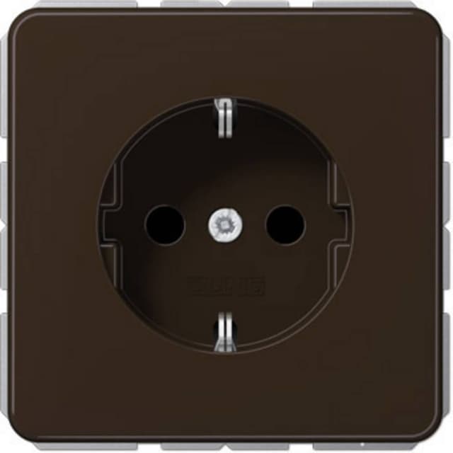 Jung 1x Insats Vägguttag Brun CD1520BR