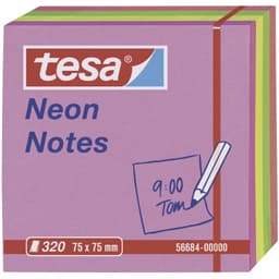 tesa Post-it-terning 56684-00-01 75 mm x 75 mm Pink, Gul, Grøn, Orange 320 Blad
