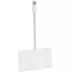 iPhone adapter till Dual USB + 3.5mm AUX + Ethernet