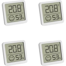 TFA Dostmann 4er Set Digitales Thermo-Hygrometer mit
