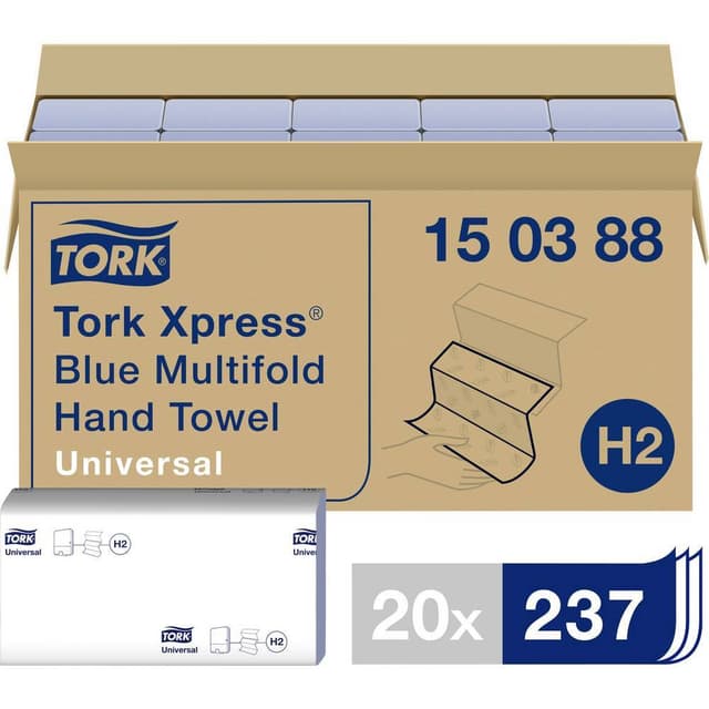 Pappershanddukar 20 st TORK 150388 Passar till: Tork H2