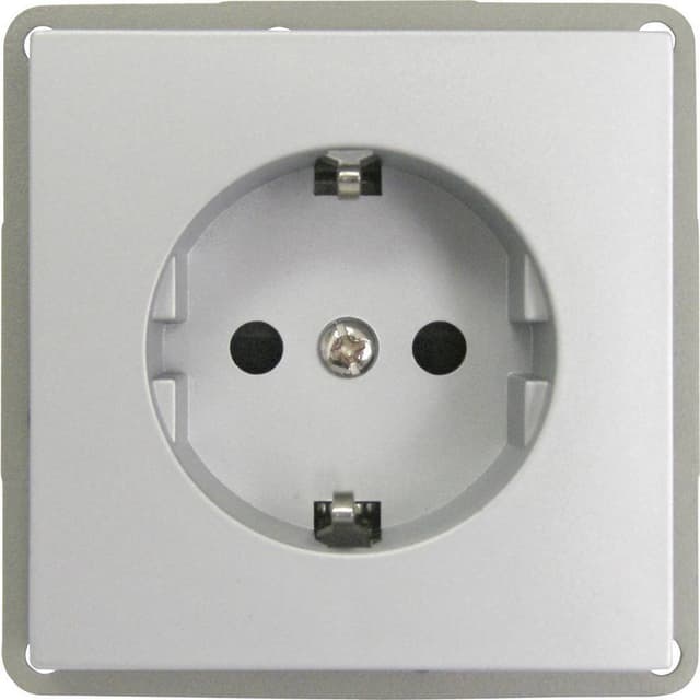 GAO Insats Vägguttag Modul Silver EFP300G-SR