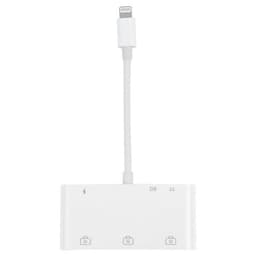 iPhone adapter till 3 USB + TF/SD-kort
