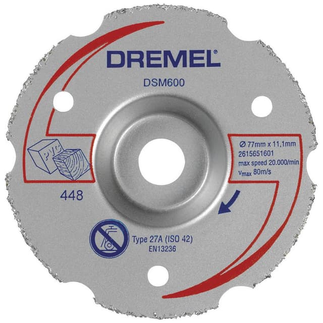 Dremel 2615S600JB Kapskiva bockad 77 mm 1 st