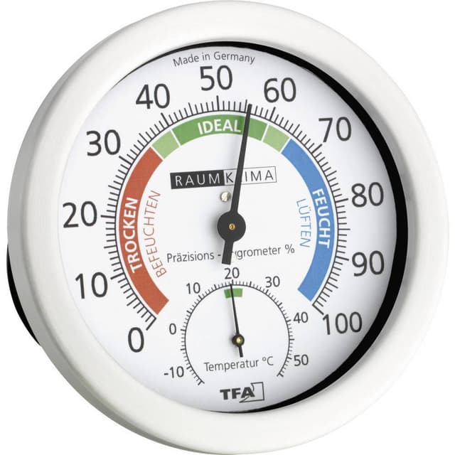 TFA Dostmann 45.2028 Termo- /hygrometer Hvid