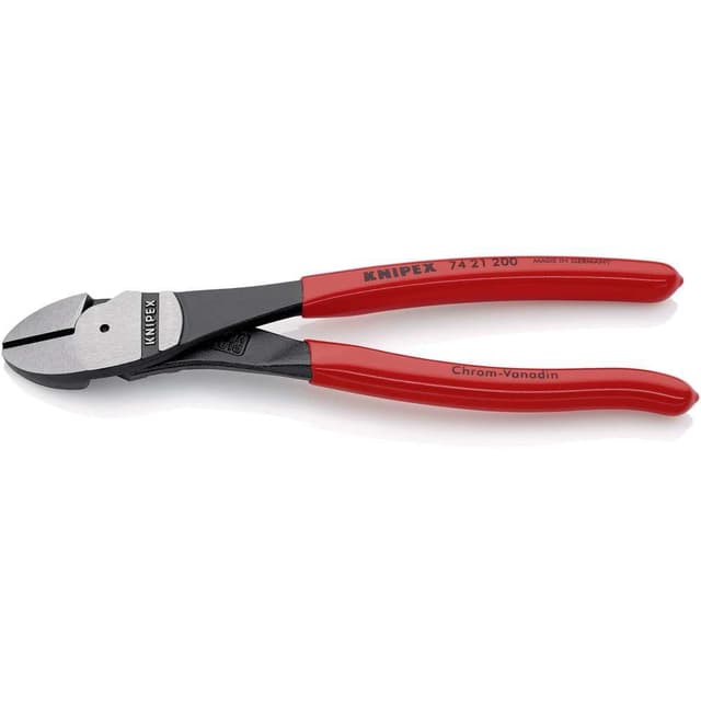 Knipex 74 21 200 Værksted Kraft-sideskærer med facet