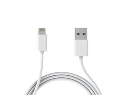 Extra kvalitativ USB-kabel till iPhone och iPad, 1 meter (Vit)