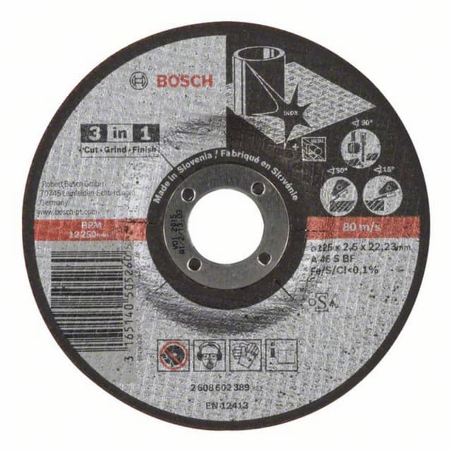 Kapskiva bockad 125 mm 22.23 mm Bosch Accessories Bosch