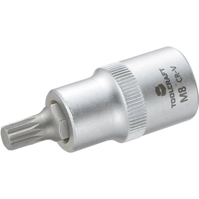 TOOLCRAFT 816087 Multitand (XZN) Topnøgle-bit-indsats 8