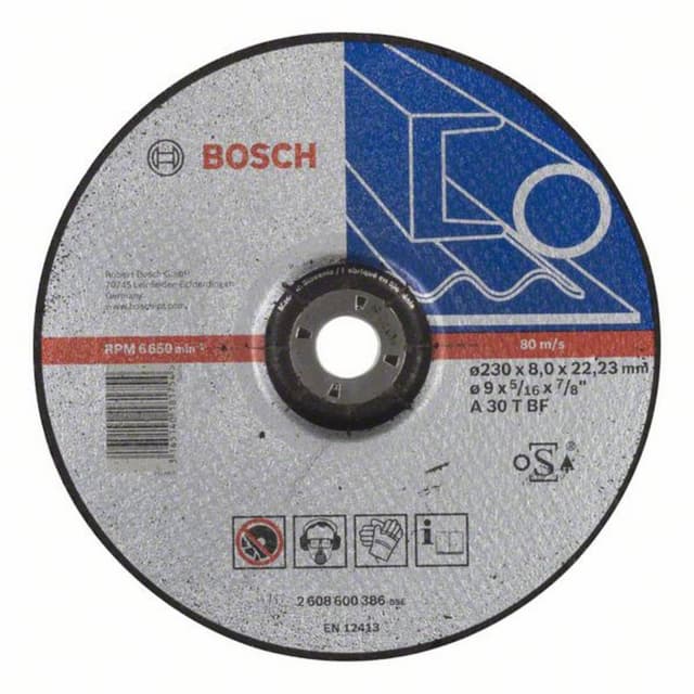 Skrubbskiva bockad 230 mm 22.23 mm Bosch Accessories