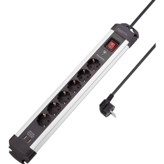 Sygonix SY-4755604 Grenuttag med överspänningsskydd