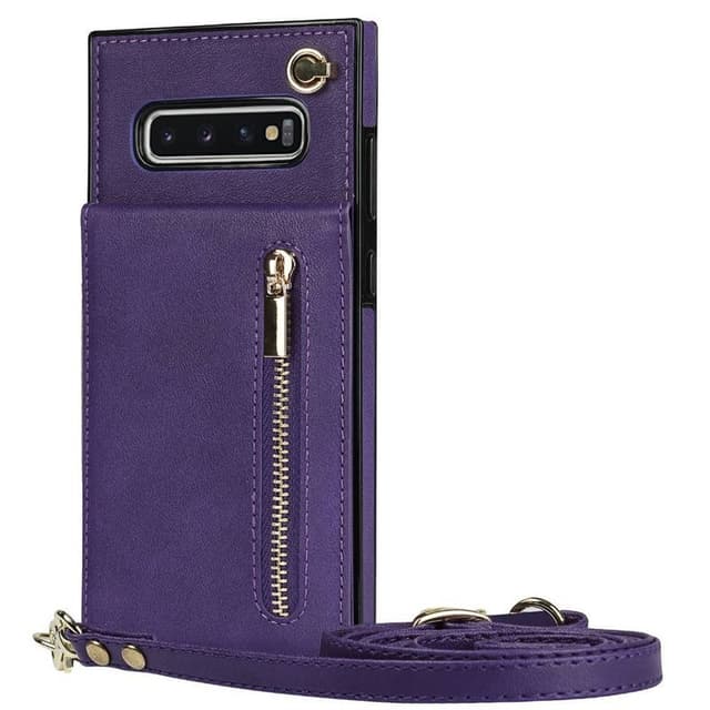 Zipper halskæde etui Samsung Galaxy S10 Plus - Lilla