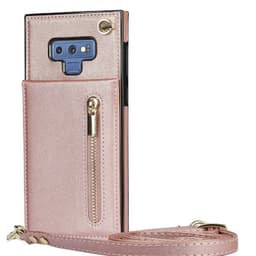 Zipper kaulakorukotelo Samsung Galaxy Note 9 - Ruusu