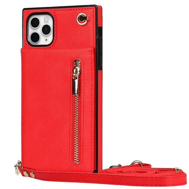 Zipper necklace case Apple iPhone 11 Pro - Röd