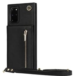 Zipper kaulakorukotelo Samsung Galaxy S20 Plus - Musta