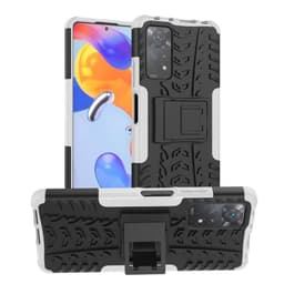 Støtsikker deksel med stativ Xiaomi Redmi Note 11 Pro 5G - Hvit