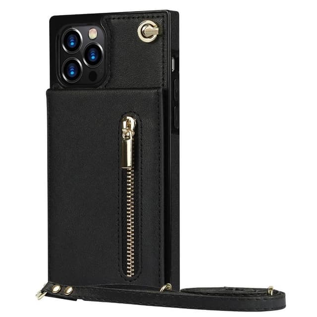 Zipper halskæde etui Apple iPhone 12 Pro - Sort