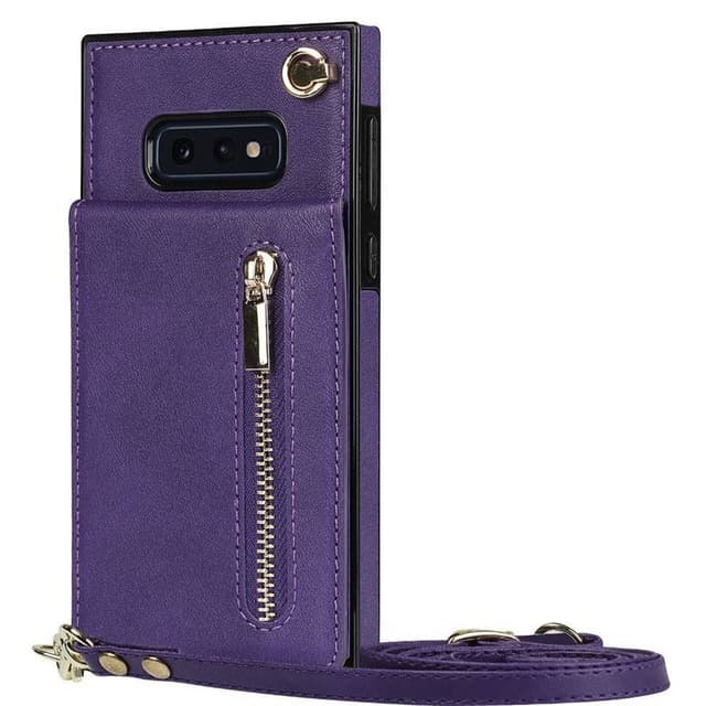 Zipper kaulakorukotelo Samsung Galaxy S10e - Violetti