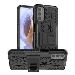Iskunkestävä kuori jalustalla Motorola Moto G41 - Musta