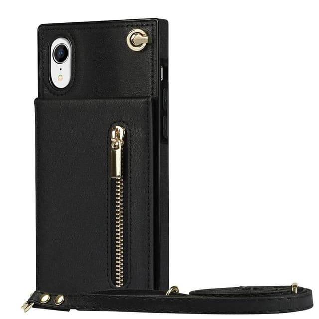 Zipper necklace case Apple iPhone XR - Svart