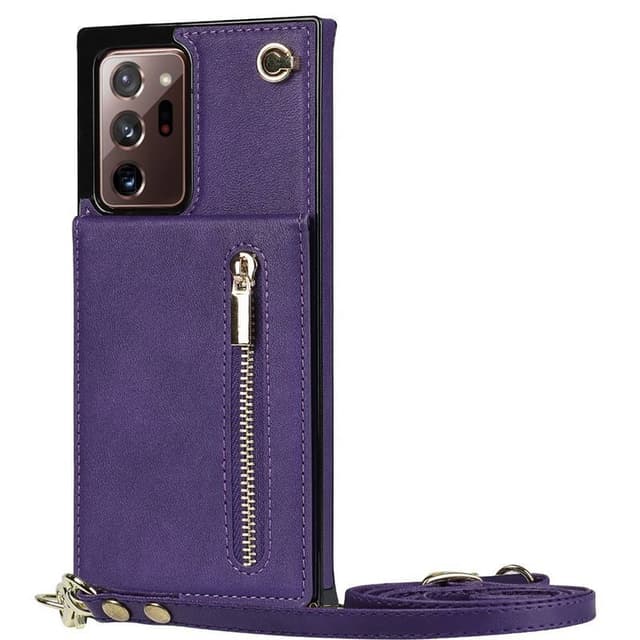 Zipper halskæde etui Samsung Galaxy Note 20 Ultra - Lilla