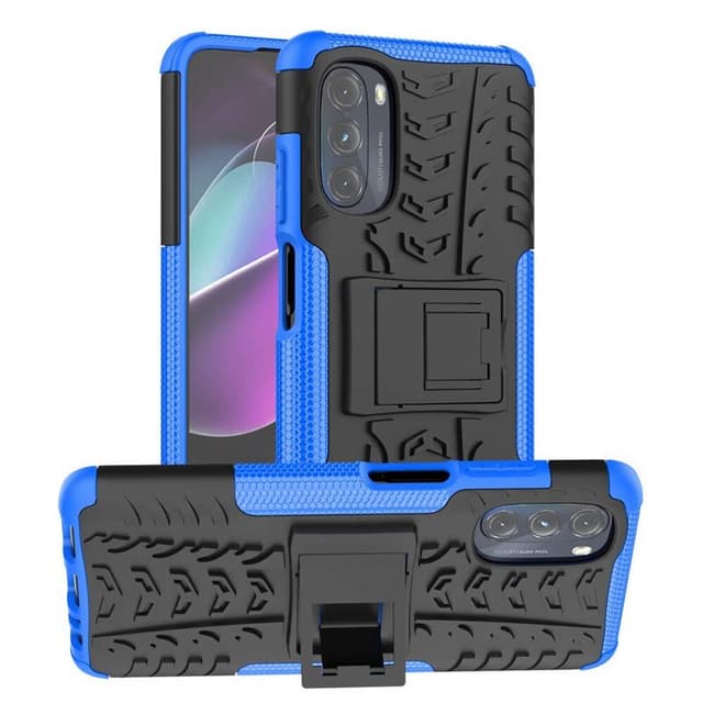 Stødbestandigt cover med stativ Motorola Moto G82 5G - Blå