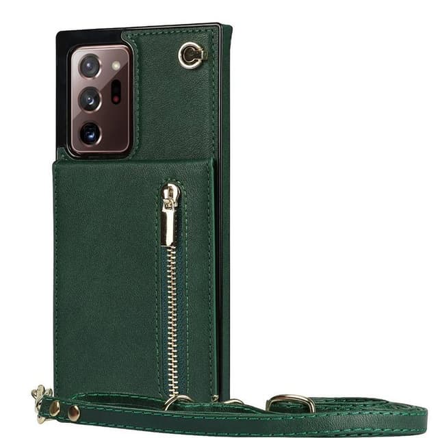 Zipper necklace case Samsung Galaxy Note 20 Ultra - Grön