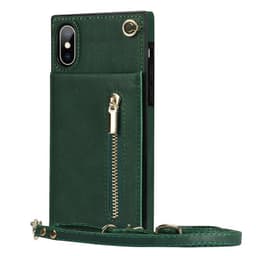 Zipper necklace case Apple iPhone XS Max - Grön