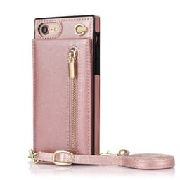 Zipper kaulakorukotelo Apple iPhone 8 - Ruusu