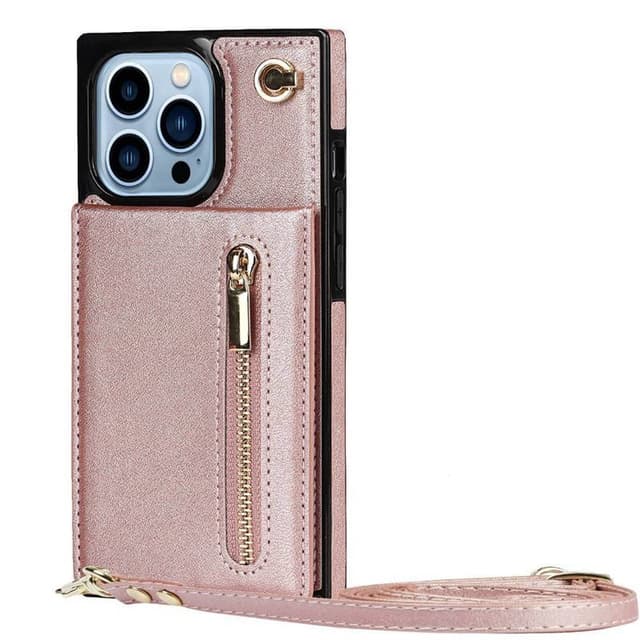 Zipper halskæde etui Apple iPhone 13 Pro Max - Rose
