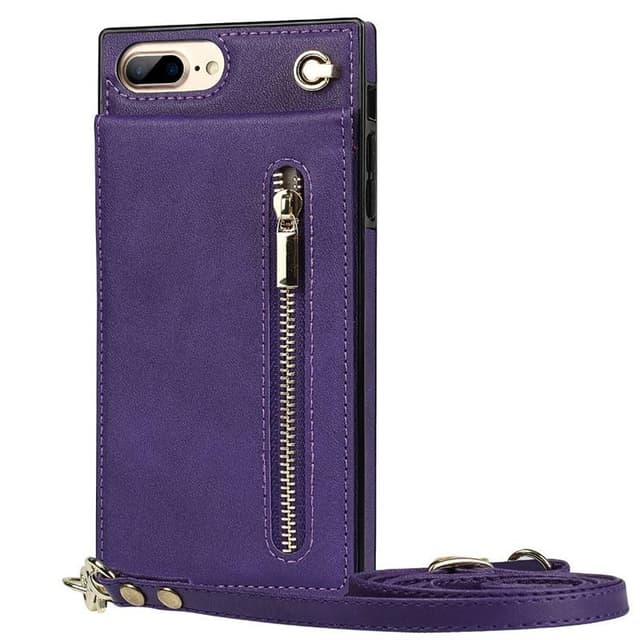 Zipper necklace case Apple iPhone 8 Plus - Lila