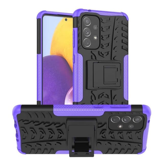Iskunkestävä kuori jalustalla Samsung Galaxy A73 5G - Violetti