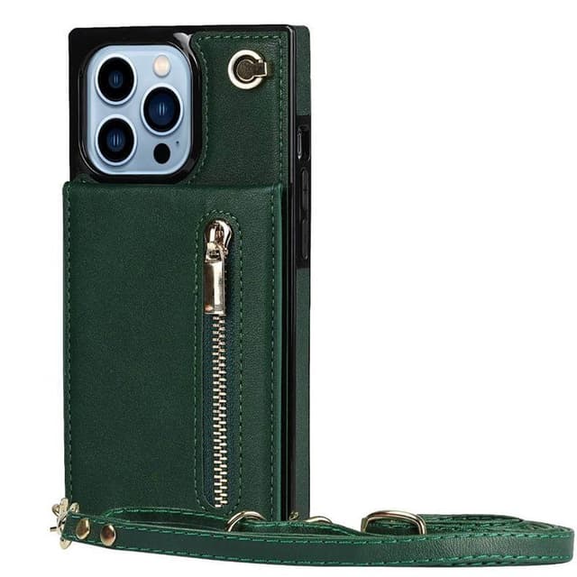 Zipper halskæde etui Apple iPhone 13 Pro Max - Grøn