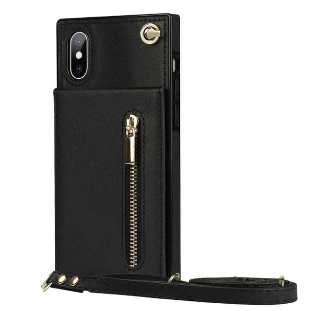 Zipper halskjede deksel Apple iPhone X / XS - Sort
