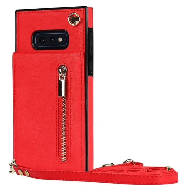 Zipper halskæde etui Samsung Galaxy S10e - Rød