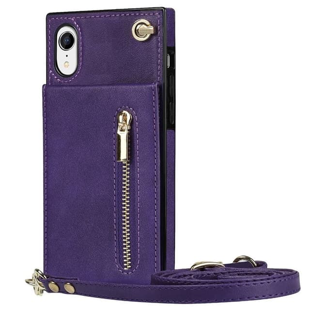 Zipper kaulakorukotelo Apple iPhone XR - Violetti