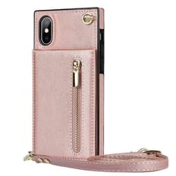 Zipper halskjede deksel Apple iPhone XS Max - Rose