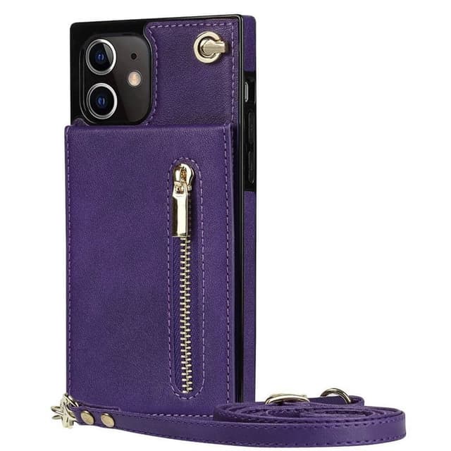 Zipper halskæde etui Apple iPhone 12 - Lilla