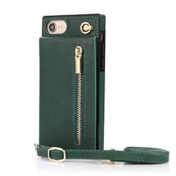 Zipper kaulakorukotelo Apple iPhone 7 - Vihreä