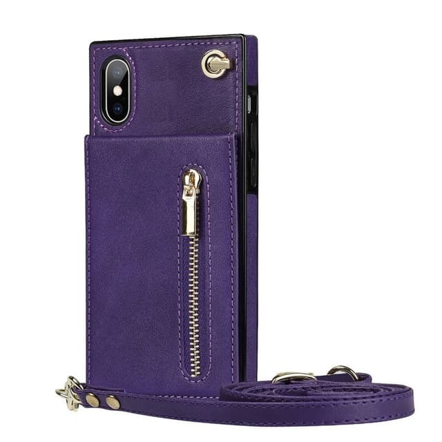Zipper halskæde etui Apple iPhone X / XS - Lilla
