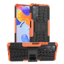 Støtsikker deksel med stativ Xiaomi Redmi Note 11 Pro 5G - Oransje