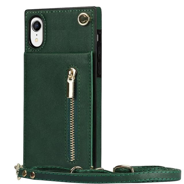 Zipper kaulakorukotelo Apple iPhone XR - Vihreä
