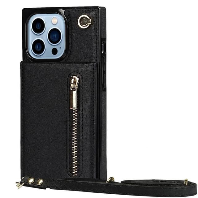 Zipper halskæde etui Apple iPhone 13 Pro Max - Sort