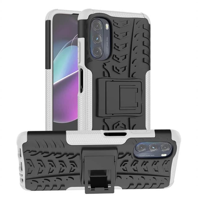 Stöttåligt skal med ställ Motorola Moto G82 5G - Vit