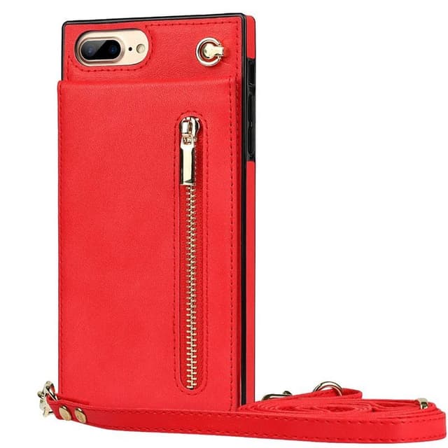 Zipper necklace case Apple iPhone 7 Plus - Röd
