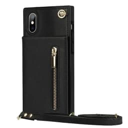 Zipper halskæde etui Apple iPhone XS Max - Sort