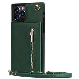 Zipper kaulakorukotelo Apple iPhone 12 Pro - Vihreä