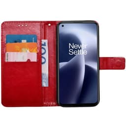 Mobilplånbok 3-kort OnePlus Nord 2T 5G - Röd